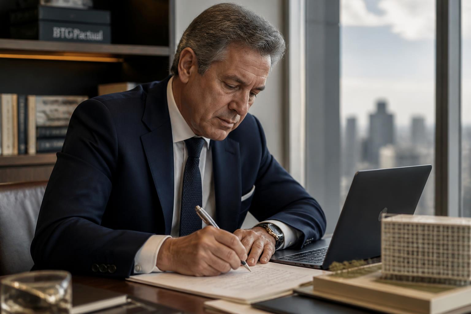 Executivo analisando indicadores